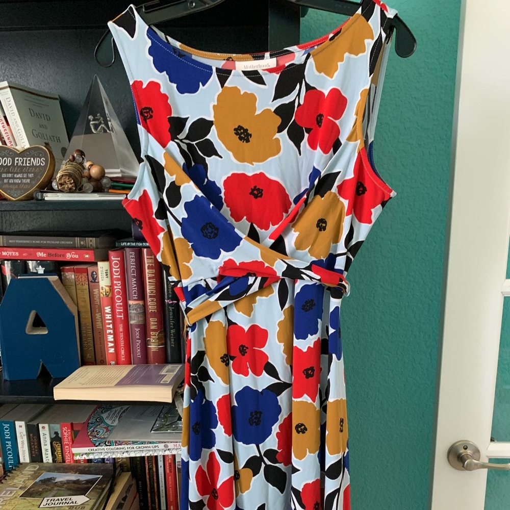 Motherhood maternity sleeveless summer dress - Picture 1 of 2